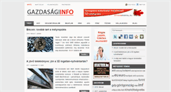 Desktop Screenshot of gazdasagi.info